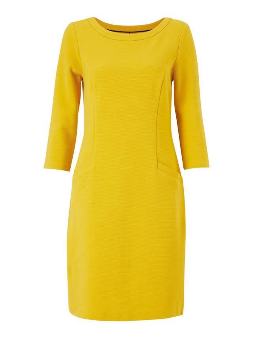 Boden Jasmine Ottoman Dress, Saffron 10L - Picture 7 of 11